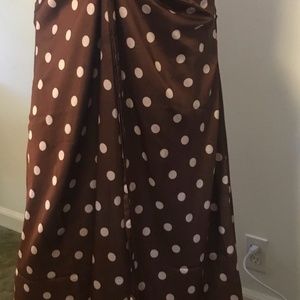 KEEPSAKE - Drape Front Sz-Small Chocolate colored skirt